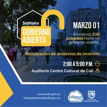 Socialización de proyectos Instancias de Participación Ciudadana
