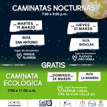 Caminata nocturna ruta San Antonio