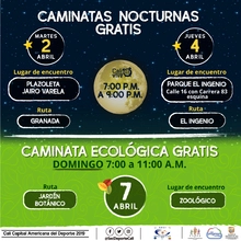 Caminata nocturna ruta Granada