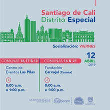 Socialización comunas 14,16,17,18 y 21