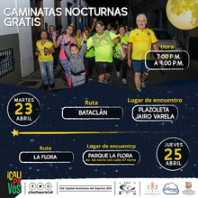 Caminata nocturna ruta Bataclán