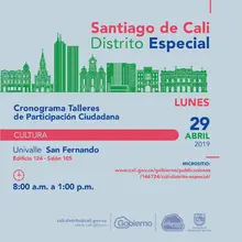 Talleres de Participación Ciudadana Cultura