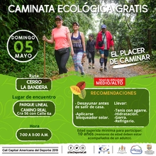 Caminata ecológica ruta La Bandera