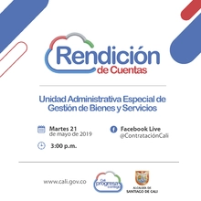 Segunda Rendición de Cuentas de la Unidad Administrativa Especial de Gestión de Bienes y Servicios.