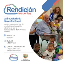 Rendición de Cuentas Subsecretaría de Primera Infancia de Bienestar Social