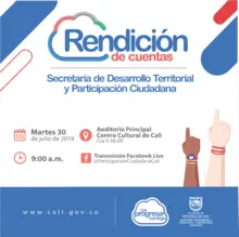 Segunda jornada de Rendición de cuentas
