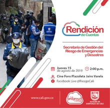 Invitación a Segunda Rendición de Cuentas 2019