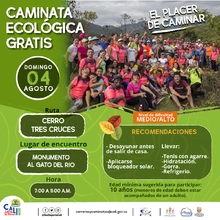 Caminata ecológica ruta Cerro de Tres Cruces
