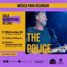 Música para recargar The Police Live 2008 - Centro Cultural de Cali, Carrera 5 No. 6-05 - Salón 218