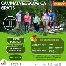 Caminata ecológica ruta Jardín botánico