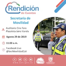 Segunda Rendición de Cuentas del año 2019