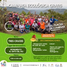 Caminata ecológica ruta Cerro de Tres Cruces
