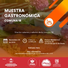 Muestra Gastronómica comuna 18