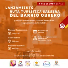 Sé parte del lanzamiento de la Ruta Turística salsera del barrio Obrero