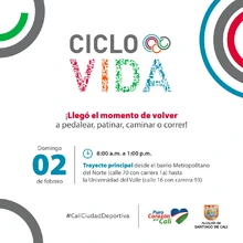 Ciclovida  ¡Llegó el momento de volver a pedalear, patinar, caminar o correr!