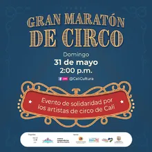 Qué mejor plan para el domingo que vivir la experiencia del circo con los artistas de nuestra amada Cali. Domingo 31 de mayo de 2020