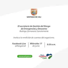 Primera Rendición de Cuentas de la Secretaria de Gestión del Riesgo Emergencia y Desastres 