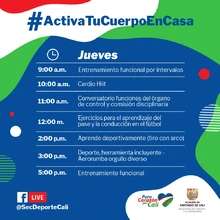 Activa tu cuerpo en casa