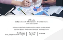 Primera Rendición de Cuentas del Departamento Administrativo de Control Interno 2020