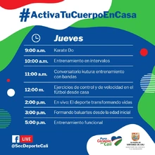Activa tu cuerpo en casa