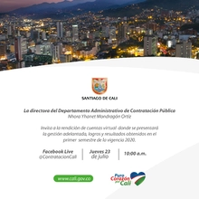 Rendición de cuentas del Departamento Administrativo de Contratación Pública
