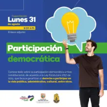 !Conéctate a capacitación sobre Ley Estatutaria 1757 de 2015 y aprende sobre tu derecho a participar!