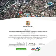 Rendición de cuentas Departamento Administrativo de Control Disciplinario Interno 2020