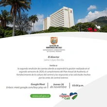 Segunda Rendición de Cuentas del Departamento Administrativo de Control Interno 2020