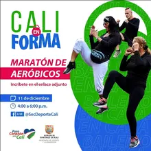 Maratón de aeróbicos  Cali en Forma