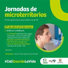 Jornadas de microterritorios -Puntos para toma de pruebas Covid-19-
