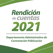 Rendición de cuentas del Departamento Administrativo de Contratación Pública 2021