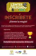 Apertura de Inscripciones Intercolegiado TAE 2021