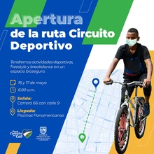 Apertura de rutas deportivas - Ruta Circuito deportivo
