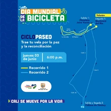 Día mundial de la bicicleta  Ciclopaseó
