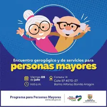 Ceremonia de Graduación con las personas mayores en articulación con el SENA