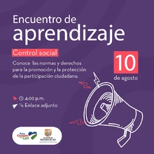 Capacitación control social