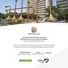 Segunda rendición de cuentas del Departamento Administrativo de Contratación Pública 25 de noviembre de 2021