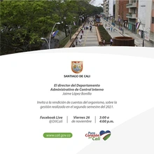 Segunda Rendición de Cuentas del Departamento Administrativo de Control Interno 2021