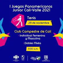 Tenis todos - I Juegos Panamericanos Junior Cali - Valle 2021