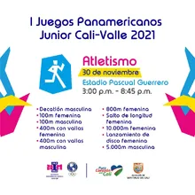 Atletismo todos - I Juegos Panamericanos Junior Cali - Valle 2021
