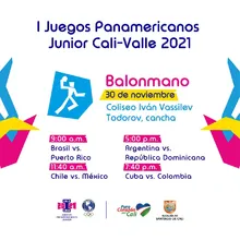 Balonmano Masculino - I Juegos Panamericanos Junior Cali - Valle 2021