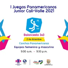 Baloncesto 3x3 todos - I Juegos Panamericanos Junior Cali - Valle 2021