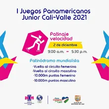 Patinaje de Velocidad todos - I Juegos Panamericanos Junior Cali - Valle 2021