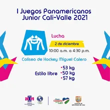 Lucha Femenino - I Juegos Panamericanos Junior Cali - Valle 2021