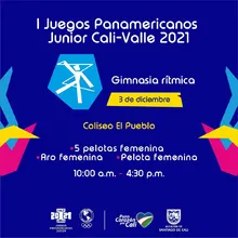 Gimnasia Rítmica Femenina - I Juegos Panamericanos Junior Cali - Valle 2021