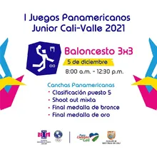 Baloncesto 3x3 todos - I Juegos Panamericanos Junior Cali - Valle 2021