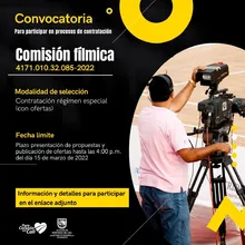 Convocatoria Comisión FIlmica