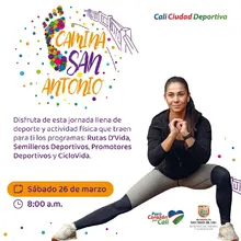 Inscríbete al ciclopaseo y camina San Antonio