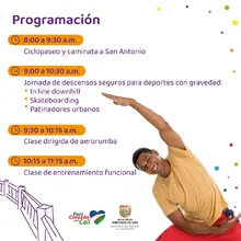 Programación ciclopaseo y camina San Antonio