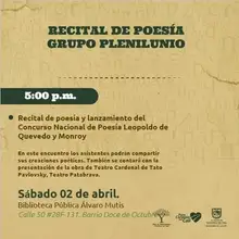 Recital de Poesía Grupo Plenilunio